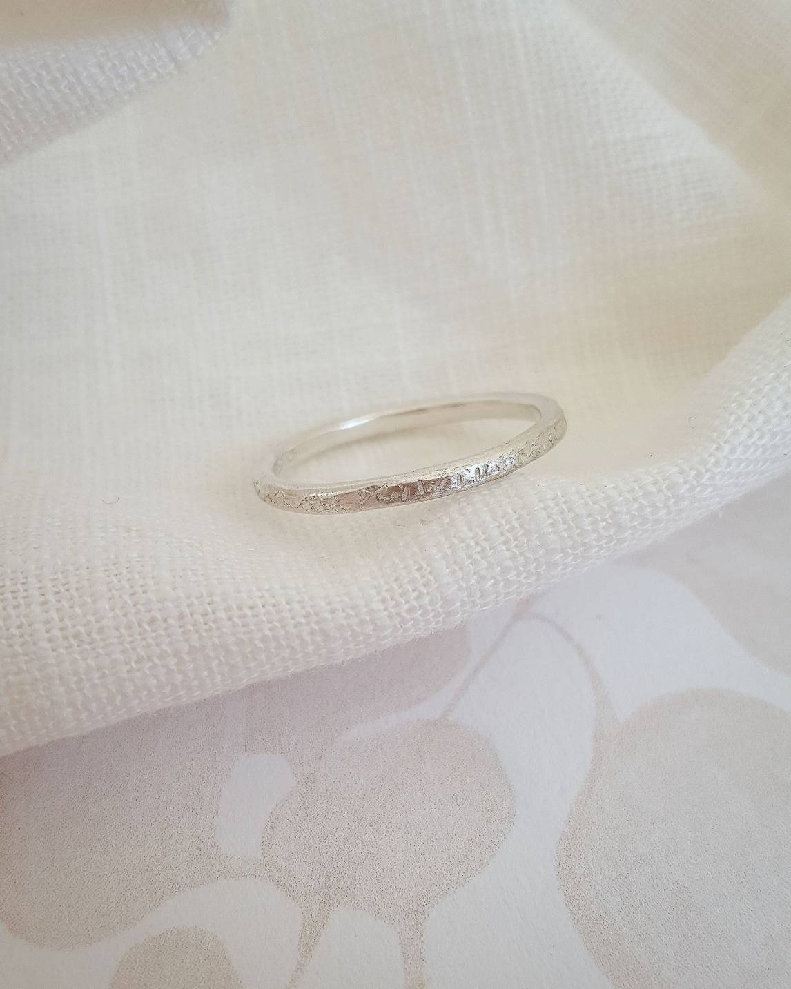 Textured Ring Band 2mm